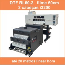 Impressora DTF RL60 com 2 cabeças i3200