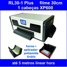 Impressora DTF RL30 Plus industrial com 1 cabeça de impressão XP600